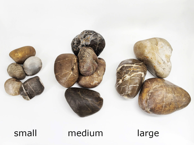 Preview: Flusskiesel Stein für Aquarien und Teiche